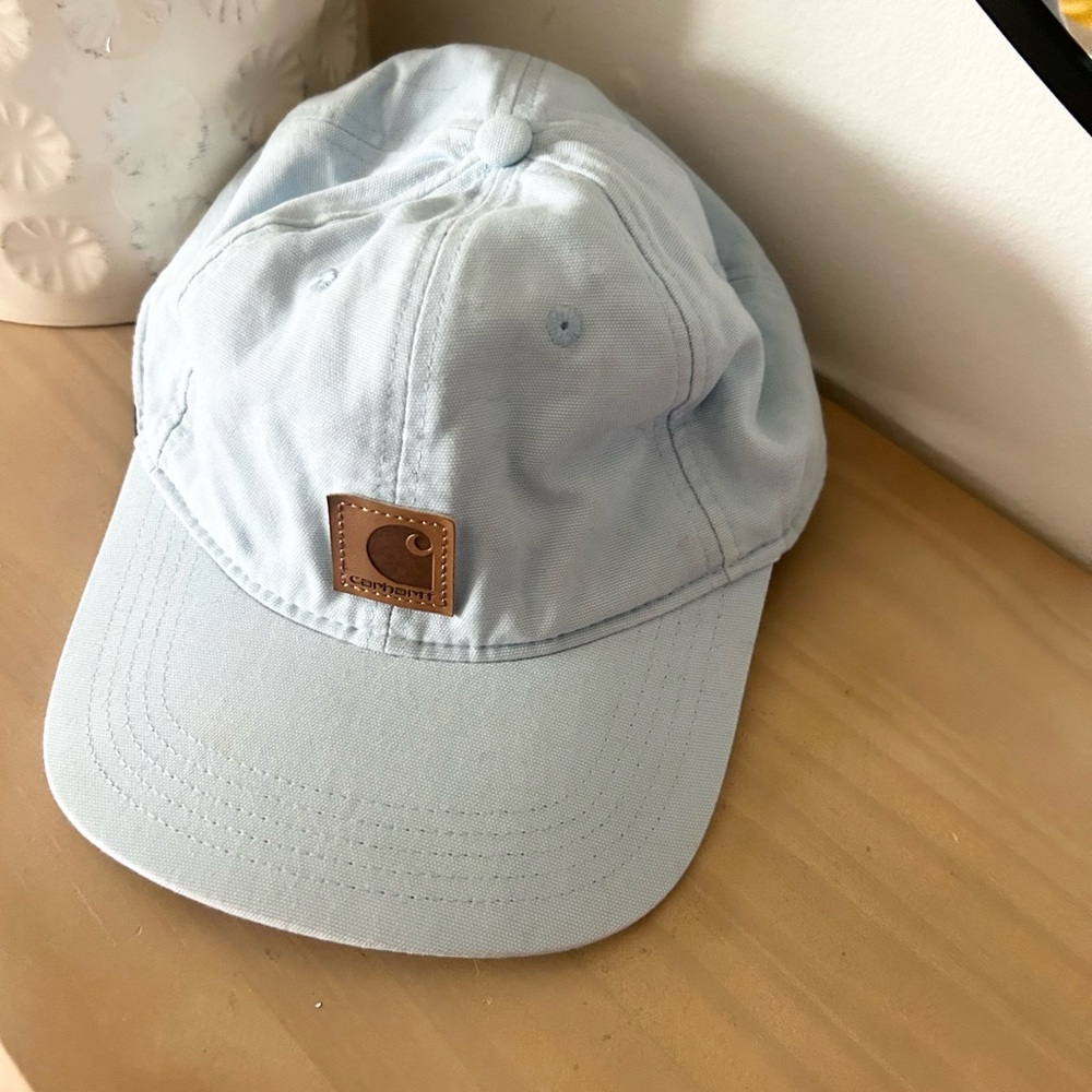 Carhartt Powder Light Blue Canvas Men's Cap Hat 100% Cotton